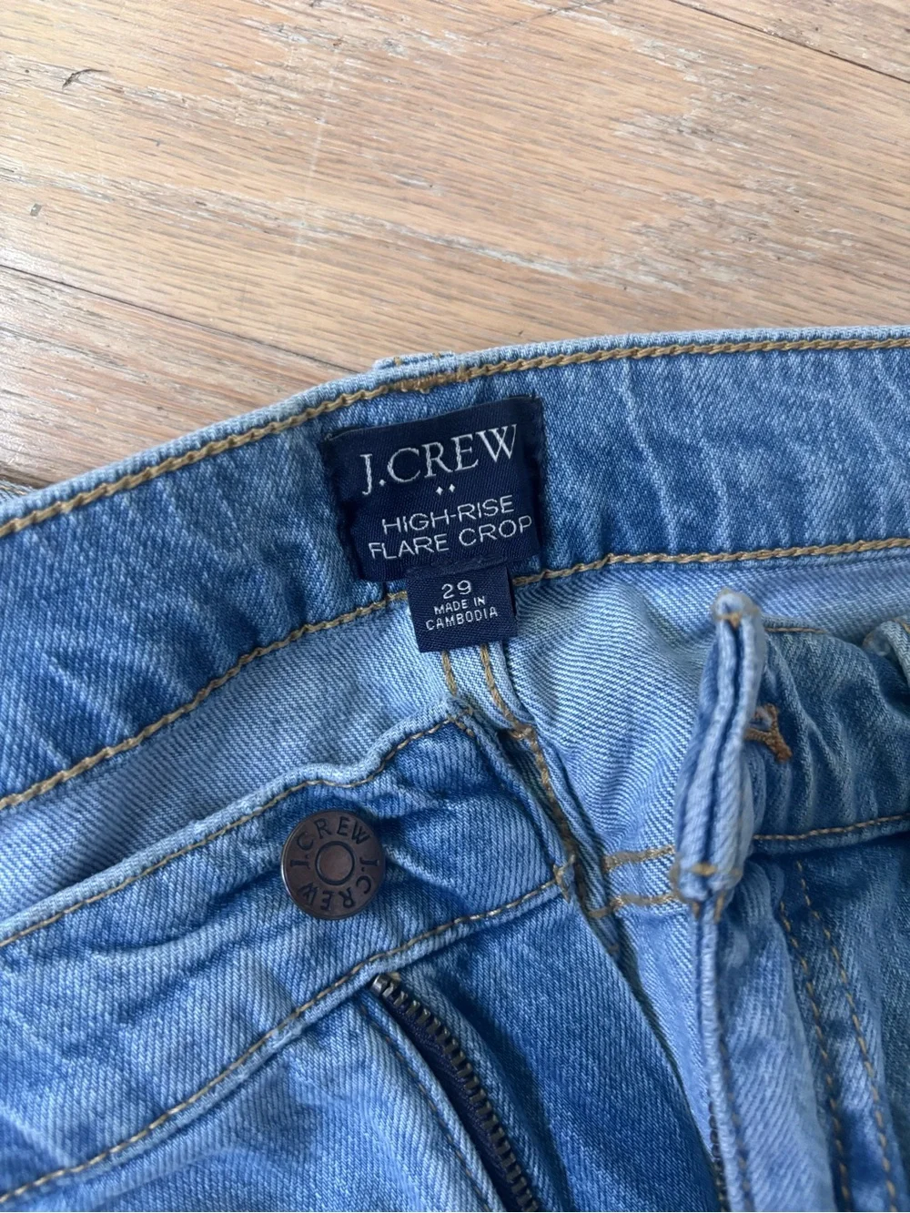 J. Crew High Rise Flare Crop Women's Jeans